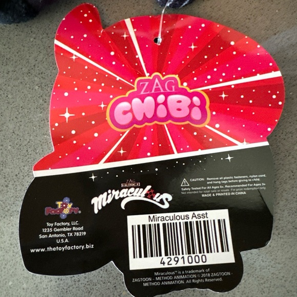 Miraculous Chibi (Zag Chibi) RENA ROUGE Plush / 9” / Limited Edition / NEW - Picture 12 of 14